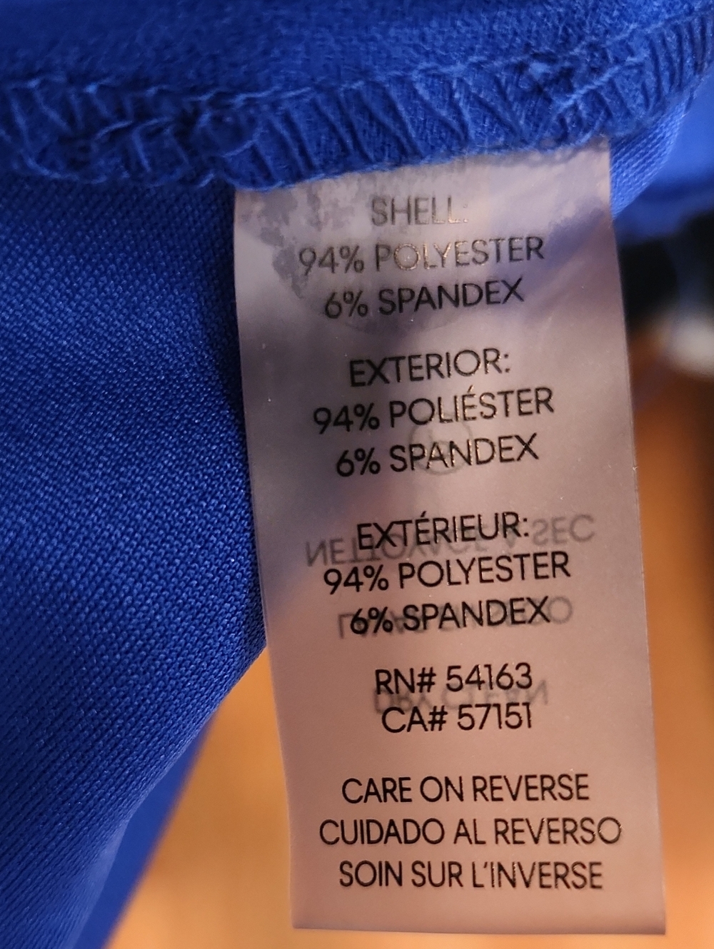 Calvin Klein Royal Blue Ruffle-Hem Sheath Dress Size 10 - Picture 5 of 5